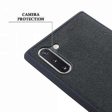 alcantara Galaxy Note 10 caratula protector movil cover dura carcasa funda accesorios telefónicos