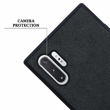 alcantara Galaxy Note 10+ (5G) caratula protector movil cover dura carcasa funda accesorios telefónicos